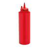 GastroPlast GPSC-1000 Kapaklı Fişek Sosluk, 1000 ml, Kırmızı