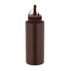 GastroPlast GPSC-500 Kapaklı Fişek Sosluk, 500 ml, Kahverengi
