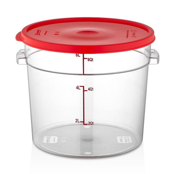 GastroPlast GRPP-12 Polipropilen Yuvarlak Saklama Kabı, 12 L