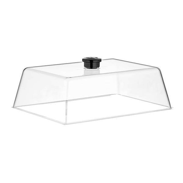 GastroPlast Polikarbon Fanus, 20x26 cm, Siyah Kulplu