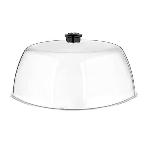 GastroPlast Polikarbonat Fanus, 30 cm, Siyah Kulplu