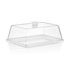 GastroPlast Polikarbonat Fanus Tepsisi, 20x26 cm, Beyaz