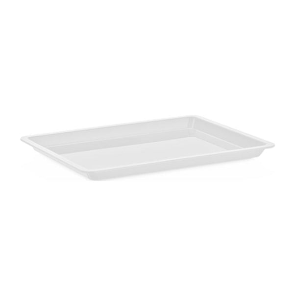 GastroPlast Polikarbonat Fanus Tepsisi, 20x26 cm, Beyaz