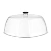 GastroPlast Polikarbonat Yuvarlak Fanus, 35 cm, Siyah Kulplu