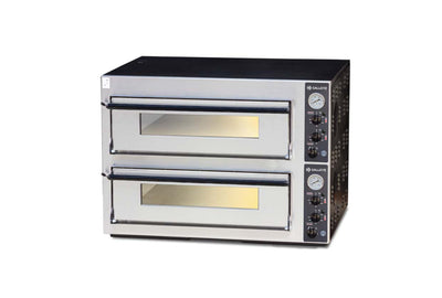 Double Deck Electric Pizza Oven 4+4 x Ø33 Cm Capacity