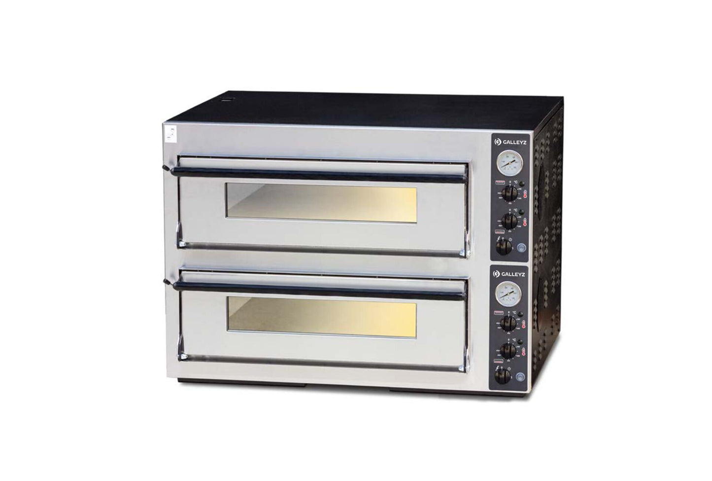 Double Deck Electric Pizza Oven 6+6 x Ø33 Cm Capacity