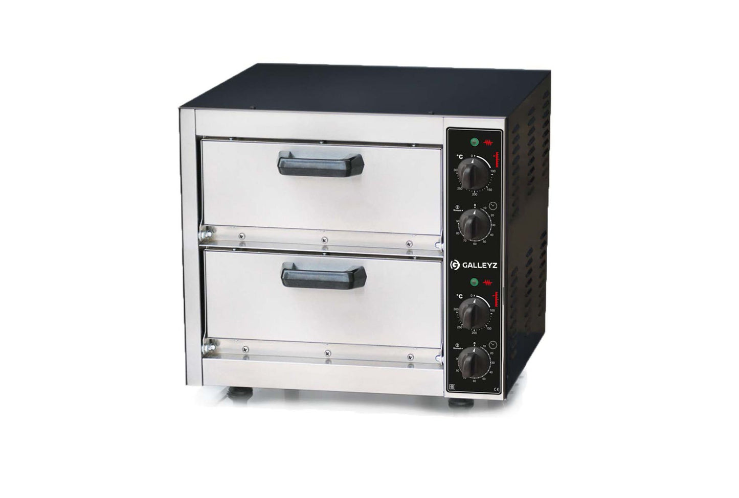 Double Deck Electric Pizza Oven 1+1 x Ø40 Cm Capacity