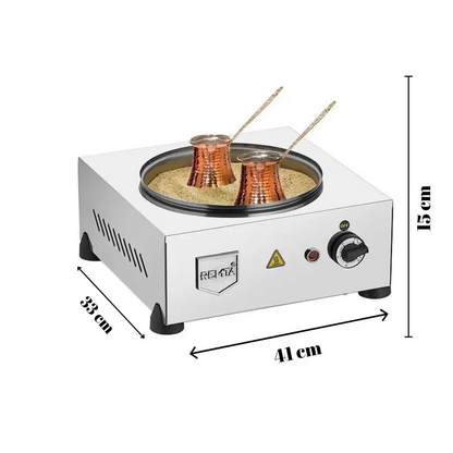 Gümüş Kumda Kahve Makinesi