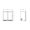 Iceinox GBB 250 Bar Tipi Buzdolapları - Çarpma 2 Kapılı
