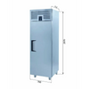 Iceinox Dik Tip Buzdolabı - 1 Kapılı - 70x77xx210 Cm
