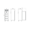 Iceinox Dik Tip Dondurucu - 1 Cam Kapılı - 70x77xx210 Cm