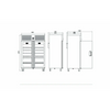 Iceinox Dik Tip Dondurucu - 2 Cam Kapılı - 140x87x210 Cm