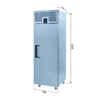 Iceinox VTS 520 CR Dik Tip Snack Buzdolapları - 1 Kapılı