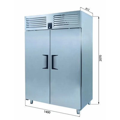 Iceinox VTS 1340 N CR Dikey Tip GN Dondurucu - 2 Kapılı