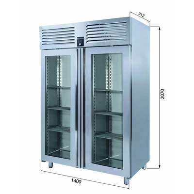 Iceinox VTS 1340 N CR-VG Dikey Tip GN No Frost Dondurucu - 2 Cam Kapılı