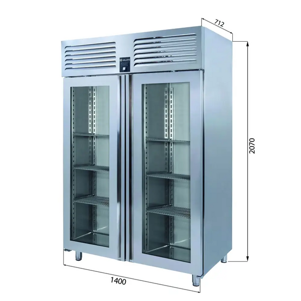 Iceinox VTS 1150-VG Dikey Tip Snack Dondurucu - 2 Cam Kapılı