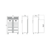 Iceinox VTS 1150-VG CR-VG Dikey Tip Snack Dondurucu - 2 Cam Kapılı