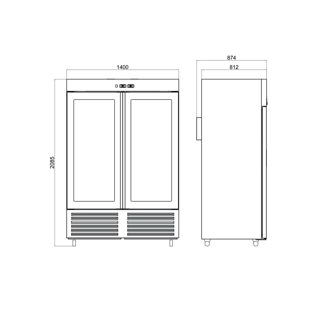 Dry Aged Buzdolapları –2 Kapılı-DAG 1340 B