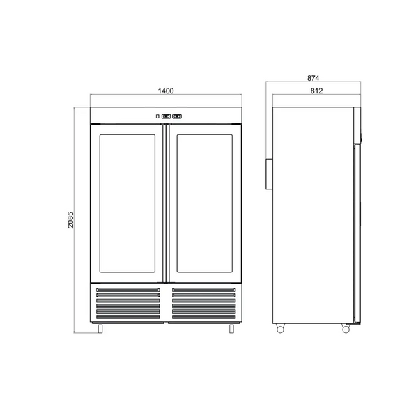 Iceinox DAG 1340 B Dry Aged Buzdolapları –2 Kapılı