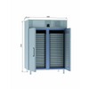 Iceinox VTF 1600 N -30⁰ Pasta Şoklama-2 Kapılı Tepsi Kapasiteli