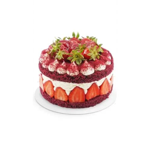 Red Velvet Çilekli Pasta, Iceinox VTF 1600 N -30⁰ Pasta Şoklama-2 Kapılı Tepsi’de