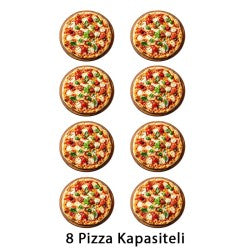 Karacasan 30 cm 8 Pizza Kapasiteli Dijital Pizza Fırını, Elektrikli