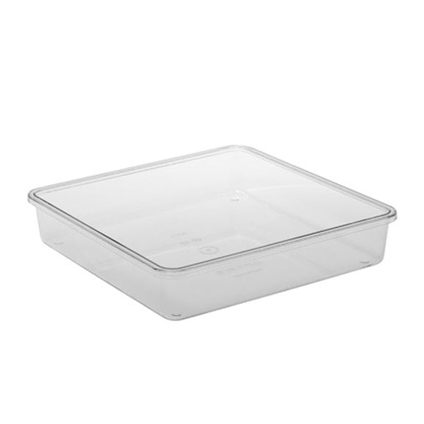 Bora Plastik Pasta Kek Kabı Alt Tepsi, Kare, Küçük, Polikarbonat