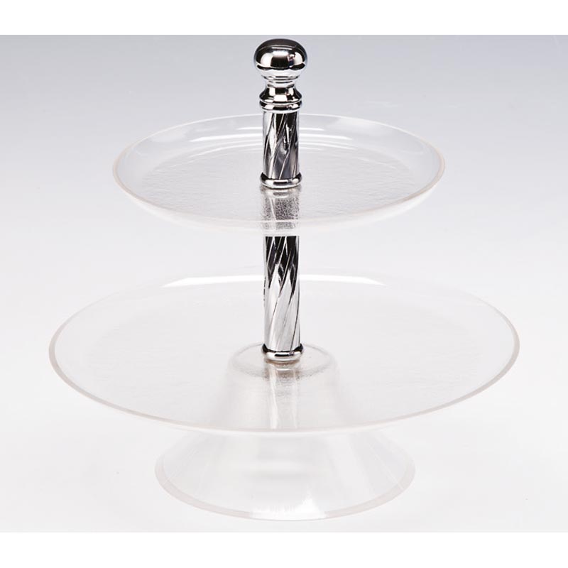 Zicco ZCP-453 Akrilik Teşhir Standı, 2 Katlı, 19 cm