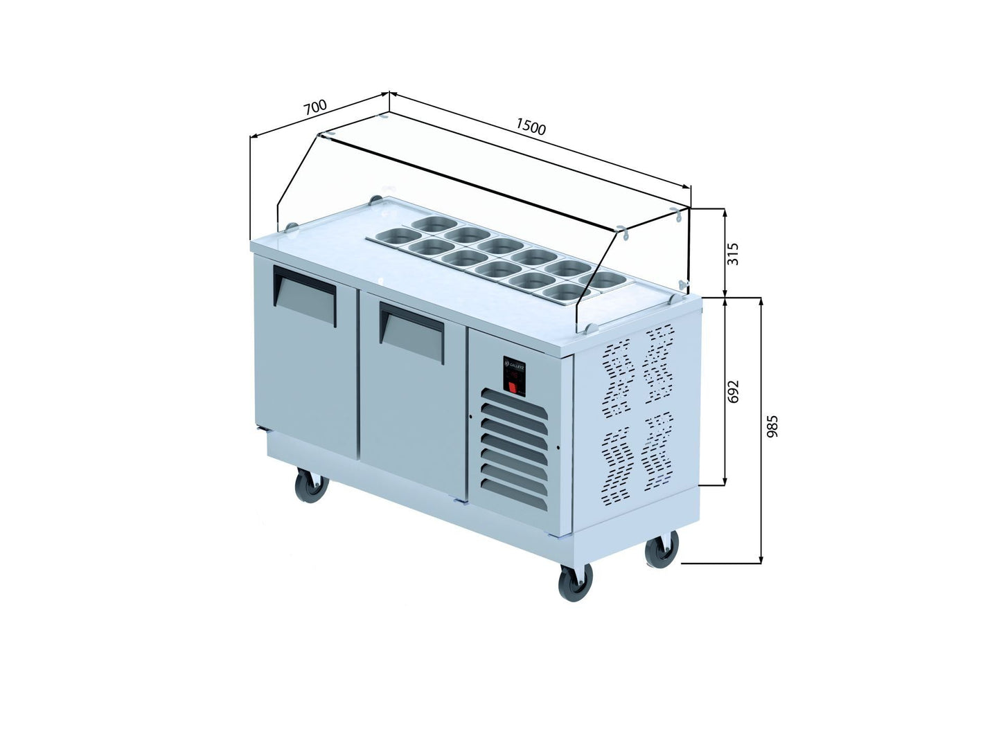 Hazırlık Buzdolapları - 3 Kapılı - FTS 515