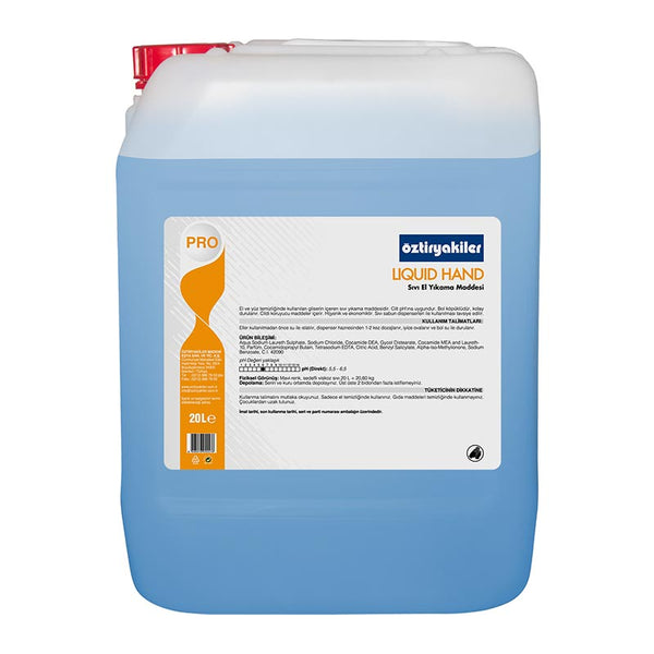 Öztiryakiler Liquid Hand Sıvıl Yıkama Maddesi, 20 L, Mavi