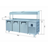 Iceinox Make Up Buzdolabı - 3 Kapılı - PTS-H 440