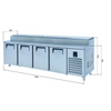 Iceinox Make Up Buzdolapları - 4 Kapılı -Kısa- PTS-L 650 CR