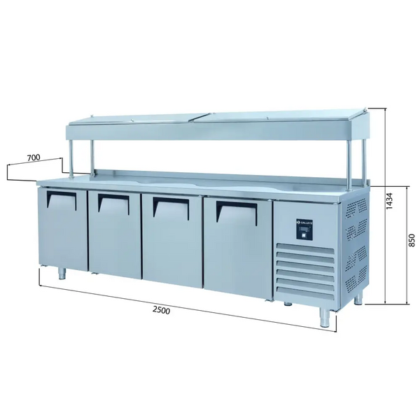Iceinox Make Up Buzdolapları - 4 Kapılı Yüksek- PTS-H 560