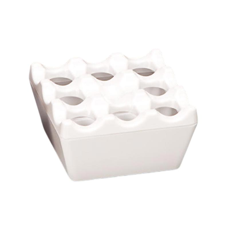 Zicco KK-009 Melamin Küllük, 9x9x4.5 cm, Beyaz