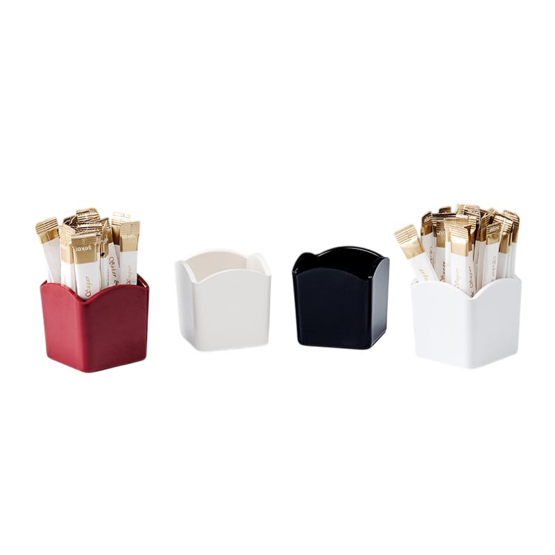 Zicco K-2049 Melamin Poşet Şekerlik, 6.5x6.5x6.5 cm, Beyaz