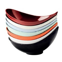 Zicco K-2048 Melamin Teşhir Kasesi, 36x22x11-17 cm, Siyah