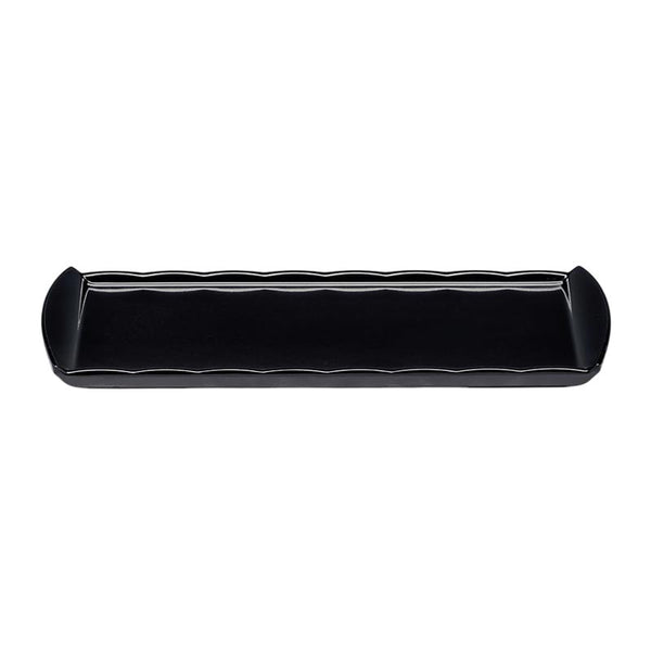 Zicco K-2054 Melamin Teşhir Tabağı, 20x35 cm, Siyah