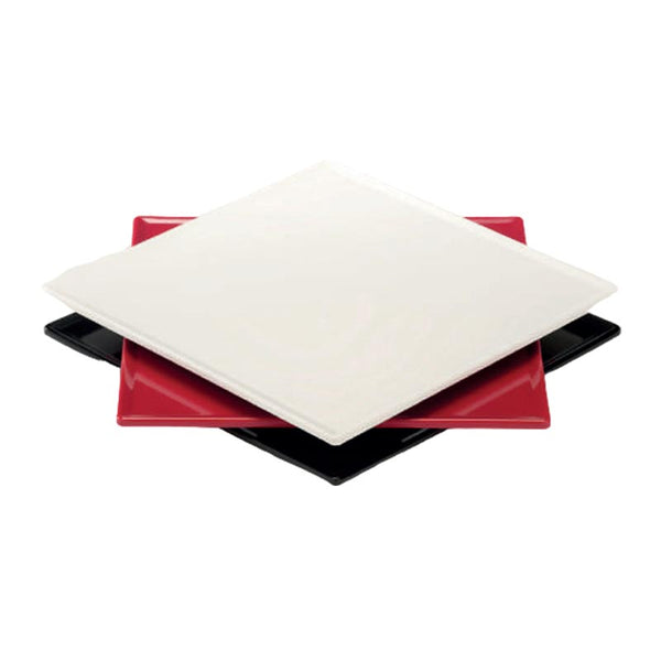 Zicco K-2060 Melamin Teşhir Tabağı, 29x29 cm, Beyaz