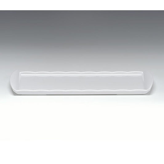 Zicco K-2053 Melamin Teşhir Tabağı, 15x35 cm, Beyaz