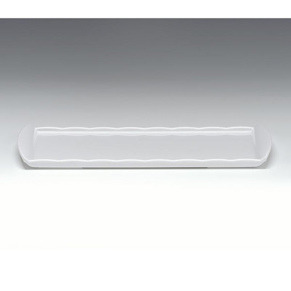 Zicco K-2053 Melamin Teşhir Tabağı, 15x35 cm, Beyaz