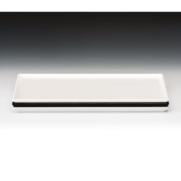 Zicco K-2044 Melamin Teşhir Tabağı, 18x35 cm, Beyaz