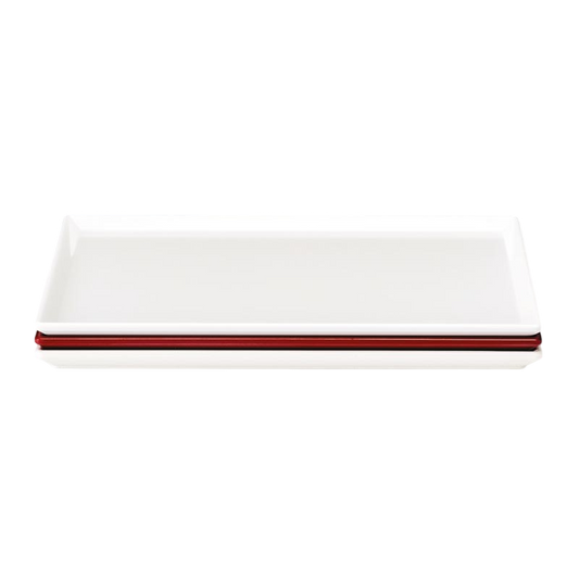 Zicco K-2045 Melamin Teşhir Tabağı, 25x35 cm, Beyaz