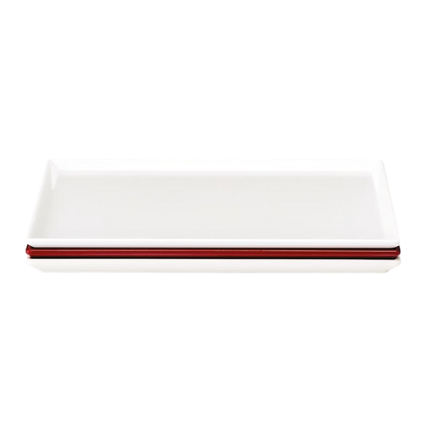 Zicco K-2045 Melamin Teşhir Tabağı, 25x35 cm, Beyaz