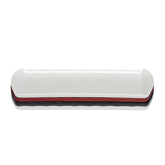 Zicco K-2055 Melamin Teşhir Tabağı, 25x43 cm, Beyaz