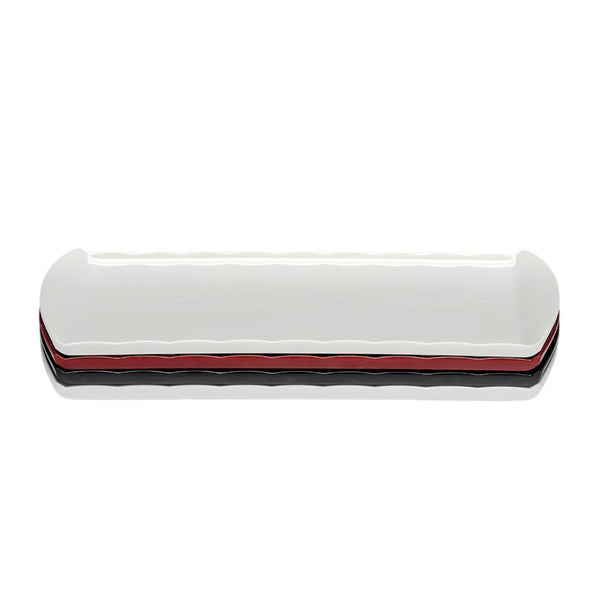 Zicco K-2055 Melamin Teşhir Tabağı, 25x43 cm, Beyaz
