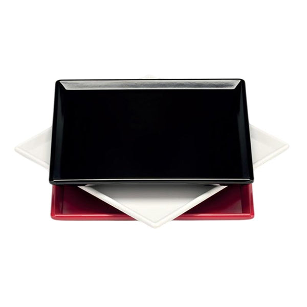 Zicco K-2042 Melamin Kare Teşhir Tabağı, 20x20 cm, Siyah