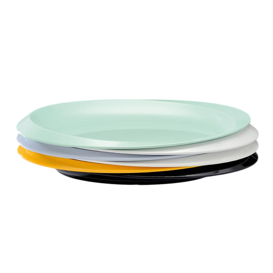 Zicco K- Melamin Kayık Model Teşhir Tepsi, 31x47x4 cm, Beyaz