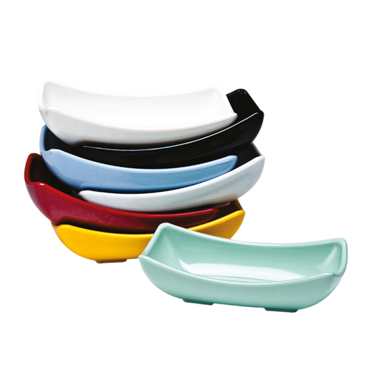 Zicco K-2026 Melamin Mini Teşhir Kasesi, 6.5x14x4 cm, Beyaz