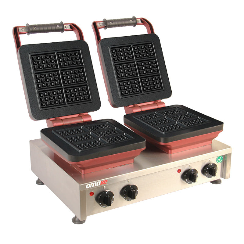 Omake WFL21.E22 Z5F 0301 Zamanlayıcılı Mini Belçika Çiftli Waffle Makinesi, Elektrikli