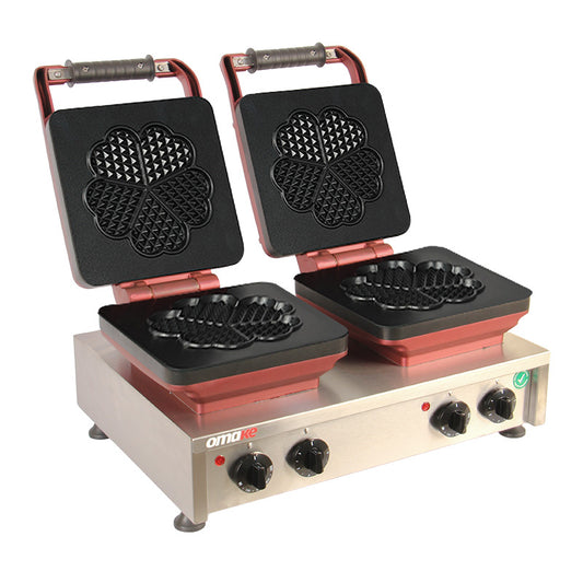 Omake WFL21.E22 Z5F 1301 Zamanlayıcılı Küçük Çiçek Çiftli Waffle Makinesi, Elektrikli